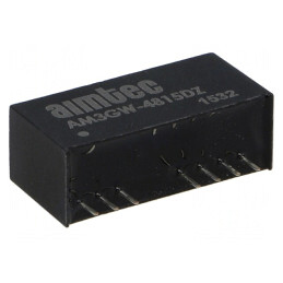 Convertor DC/DC 3W 18-75V la 15V/-15V SIP9 | Electronic-mag.ro | Componente Electronice