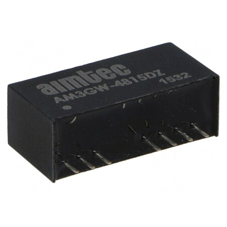 Convertor DC/DC 3W 18-75V la 15V/-15V SIP9 | Electronic-mag.ro | Componente Electronice