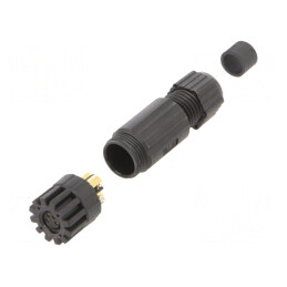 Conector M8 Mamă 4 Pin Drept IP67 pe Cablu 4.5-6.5mm