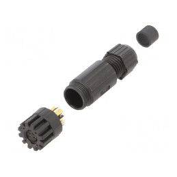 Conector M8 Mamă 4 Pin Drept IP67 pe Cablu 4.5-6.5mm | Electronic-mag.ro | Componente Electronice