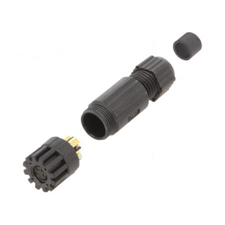 Conector M8 Mamă 4 Pin Drept IP67 pe Cablu 4.5-6.5mm | Electronic-mag.ro | Componente Electronice