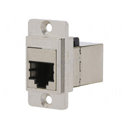 Adaptor DUALSLIM Cat 6a Ecranat 8p8c 29mm | Electronic-mag.ro | Componente Electronice