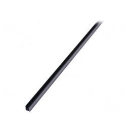 Radiator Extrudat Negru TO220 1000mm x 12mm x 15mm | Electronic-mag.ro | Componente Electronice