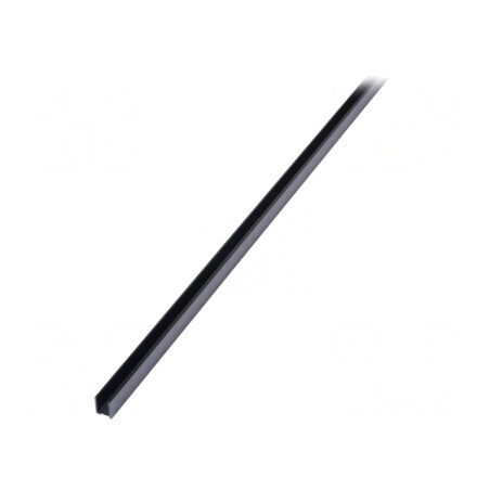 Radiator Extrudat Negru TO220 1000mm x 12mm x 15mm | Electronic-mag.ro | Componente Electronice