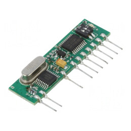 Receptor RF AM ASK/ OOK 433,92MHz 4,5-5,5VDC