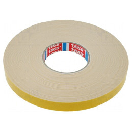 Bandă dublu adezivă albă 19mm x 25m | Electronic-mag.ro | Componente Electronice