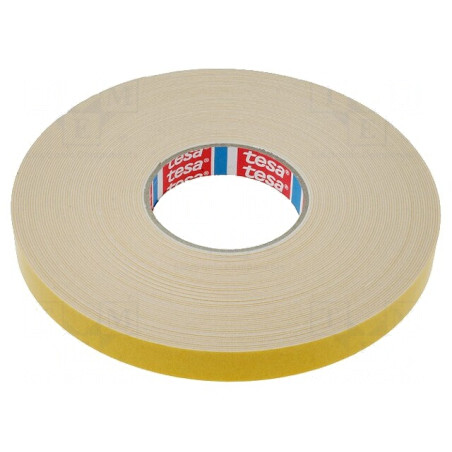Bandă dublu adezivă albă 19mm x 25m | Electronic-mag.ro | Componente Electronice