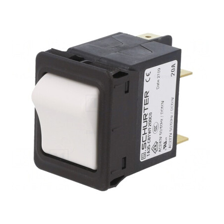 Întrerupător Supracurent 240VAC 60VDC 20A DPST MCB | Electronic-mag.ro | Componente Electronice