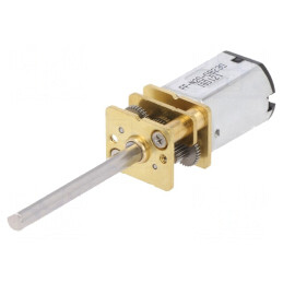 Motor DC cu Transmisie 6V 98rpm Ax Crestătură D | Electronic-mag.ro | Componente Electronice