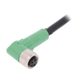 Cablu Conectare M8 4-PIN Unghi 5m 30VAC 4A PVC | Electronic-mag.ro | Componente Electronice