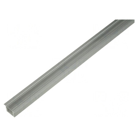 Profil Aluminiu Anodat 2m pentru Module LED Transparenți | Electronic-mag.ro | Componente Electronice