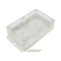 Carcasă Universală Gri Deschis 140x210x60mm ABS-PC | Electronic-mag.ro | Componente Electronice