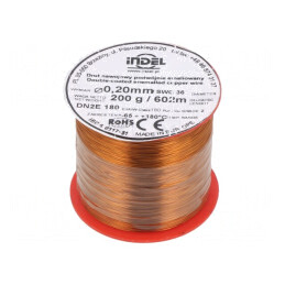 Sârmă Dublu Emailată 0,2mm 0,2kg Cupru | Electronic-mag.ro | Componente Electronice