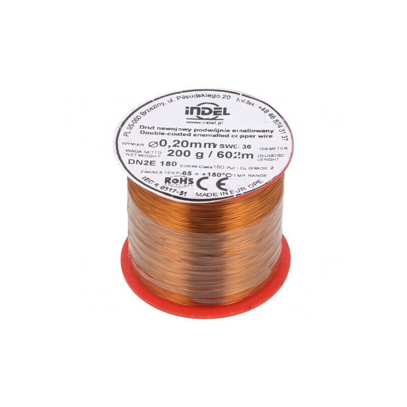 Sârmă Dublu Emailată 0,2mm 0,2kg Cupru | Electronic-mag.ro | Componente Electronice