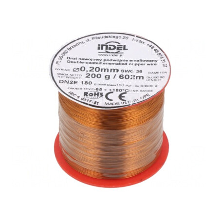 Sârmă Dublu Emailată 0,2mm 0,2kg Cupru | Electronic-mag.ro | Componente Electronice
