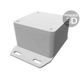 Carcasă Universală 51mm x 51mm x 31mm cu Lame de Fixare | Electronic-mag.ro | Componente Electronice