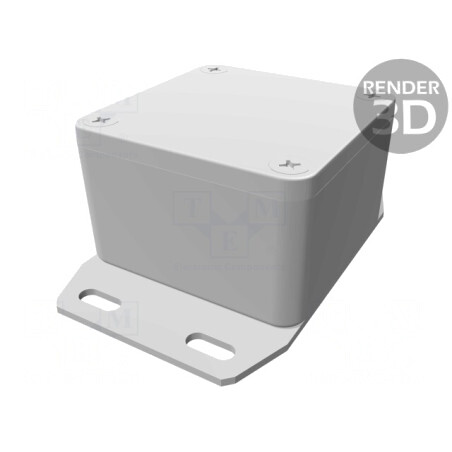 Carcasă Universală 51mm x 51mm x 31mm cu Lame de Fixare | Electronic-mag.ro | Componente Electronice