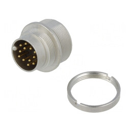 Conector M16 Soclu Tată 12 PIN 3A 60V IP68 0.25mm2 | Electronic-mag.ro | Componente Electronice
