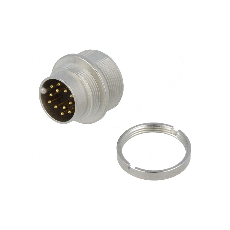 Conector M16 Soclu Tată 12 PIN 3A 60V IP68 0.25mm2 | Electronic-mag.ro | Componente Electronice