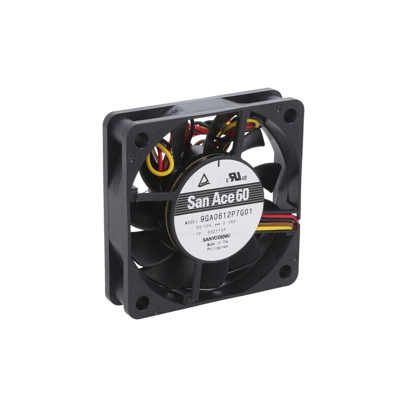Ventilator DC axial 12V 60x60x15mm | Electronic-mag.ro | Componente Electronice