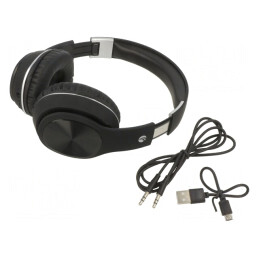 Căști Bluetooth 5.0 Over-Ear Negre 32Ω 4h M280 | Electronic-mag.ro | Componente Electronice