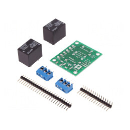 Modul: releu | Ch: 2 | 12VDC | max.250VAC | 10A | Uîntrerup: max.125VDC | 2-CH SPDT RELAY CARRIER WITH 12VDC RELAY