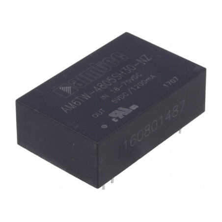 Convertor DC/DC 6W 18-75V la 5V 1.2A DIP24 | Electronic-mag.ro | Componente Electronice