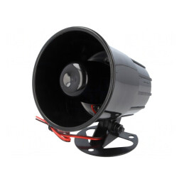 Sirenă Dinamică 6 Tonuri 900mA Ø 88mm | Electronic-mag.ro | Componente Electronice