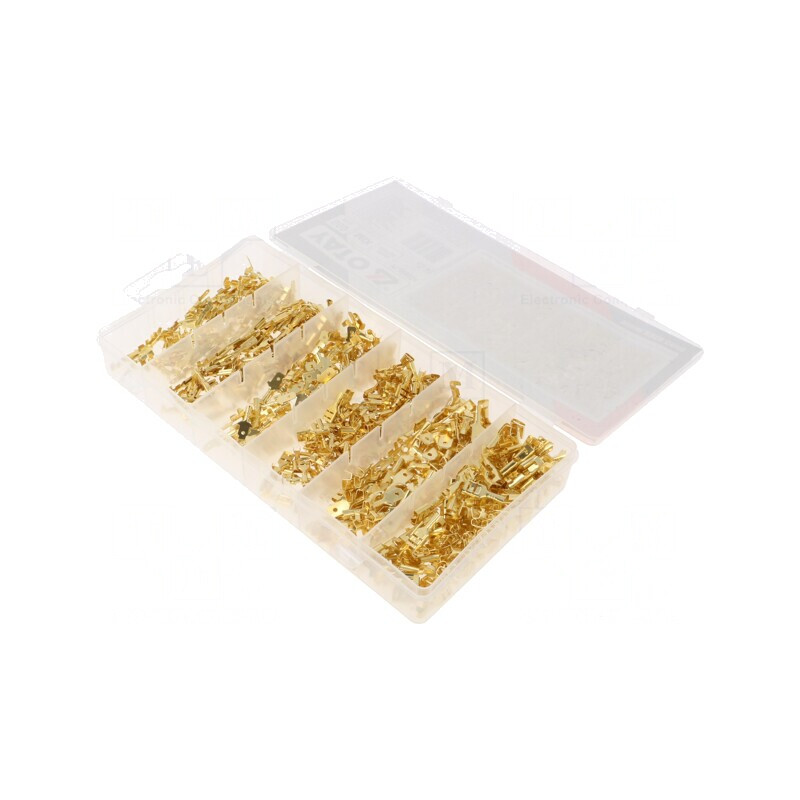 Set Conectori Crimpat Neizolat 600 Bucăți | Electronic-mag.ro | Componente Electronice