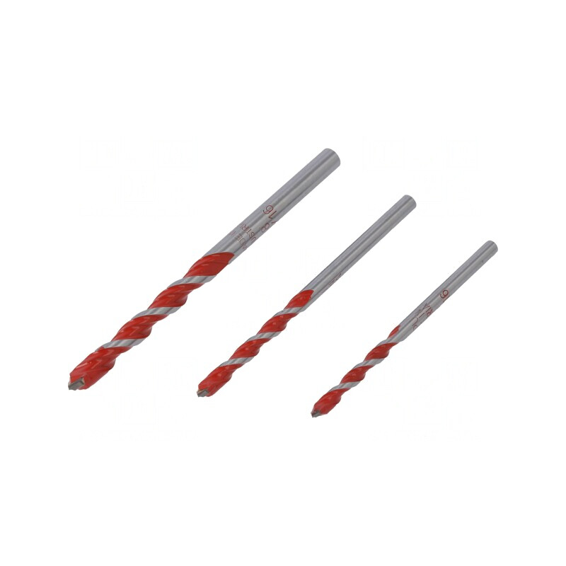 Set Burghie Oțel 5mm, 6mm, 8mm PROFI MULTICUT 3 Buc. | Electronic-mag.ro | Componente Electronice