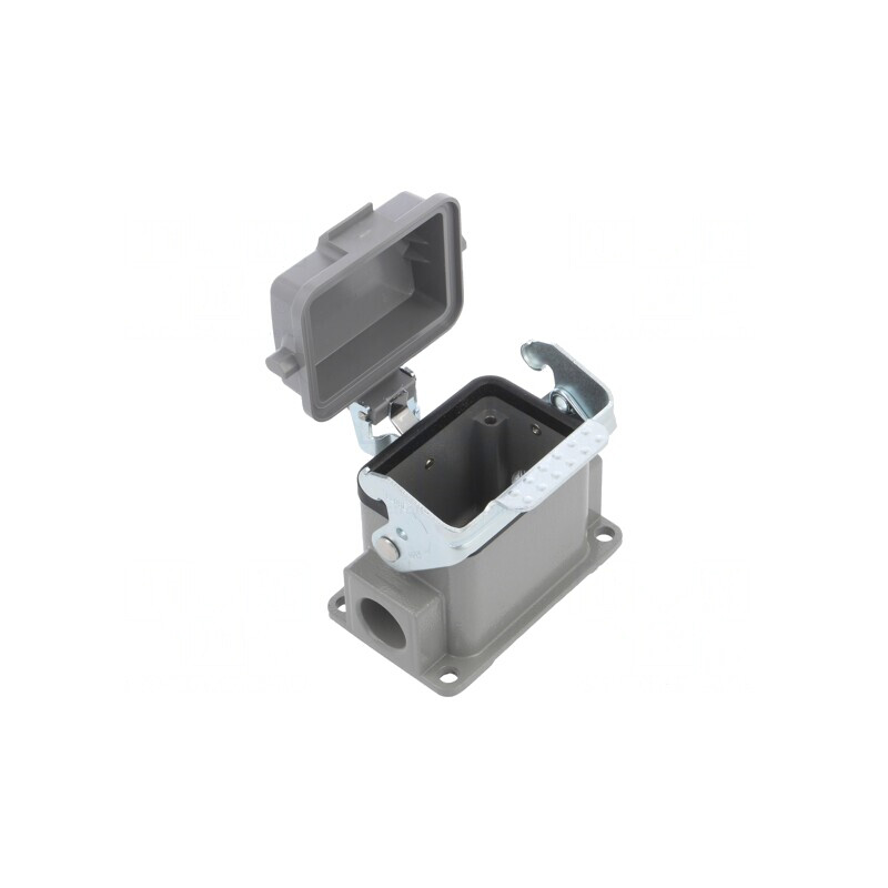 Carcasă pentru conectori HDC dimensiune D6B cu clichet drept | Electronic-mag.ro | Componente Electronice
