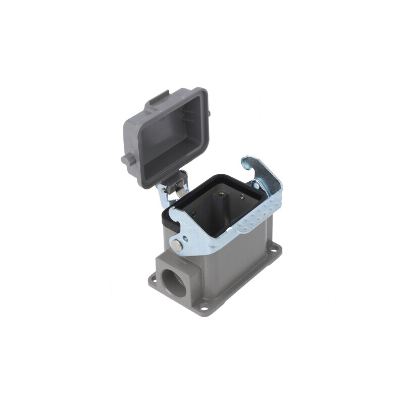 Carcasă pentru conectori HDC D6B cu clichet drept PG16 | Electronic-mag.ro | Componente Electronice
