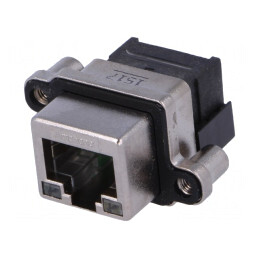 Soclu RJ45 cu LED pentru montare pe panou IP67 | Electronic-mag.ro | Componente Electronice