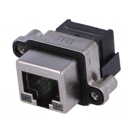 Soclu RJ45 cu LED pentru montare pe panou IP67 | Electronic-mag.ro | Componente Electronice