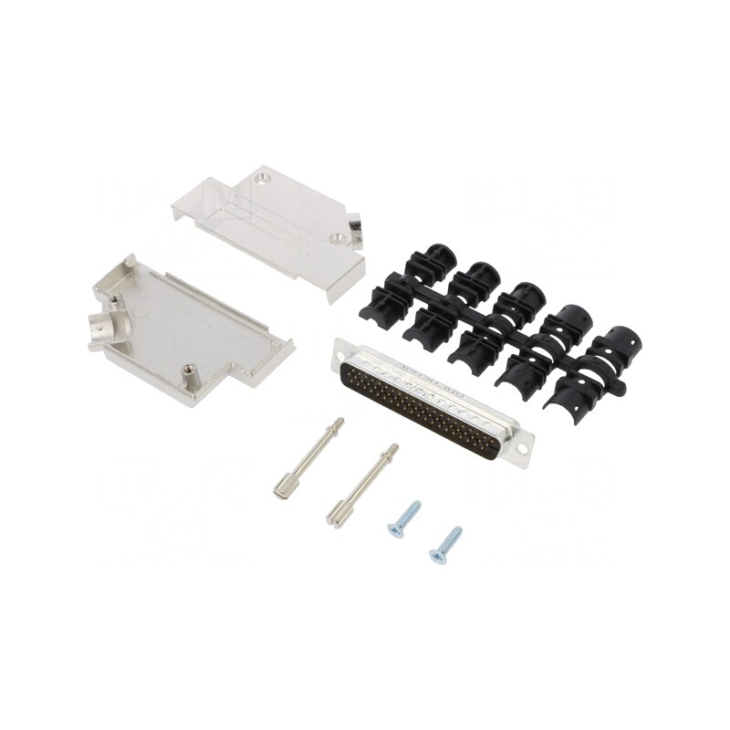 Conector D-Sub HD 62-Pin Tată unghi 45° Lipire pe Cablu Gold Flash | Electronic-mag.ro | Componente Electronice