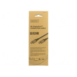 Cablu DisplayPort 1.4 1m Negru Aluminiu | Electronic-mag.ro | Componente Electronice