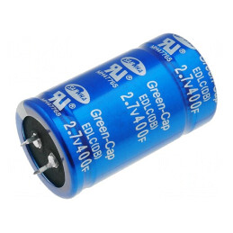 Supercondensator SNAP-IN 400F 2,7VDC 10mm EDLC | Electronic-mag.ro | Componente Electronice
