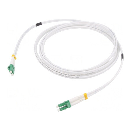 Patch Cord Fibra OS2 LC/APC 5m Alb LSZH | Electronic-mag.ro | Componente Electronice