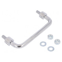 Manetă oțel cromat 34mm x 120mm x 10mm | Electronic-mag.ro | Componente Electronice