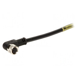 Conector M8 3 Pin 90° cu Cablu IP67 | Electronic-mag.ro | Componente Electronice