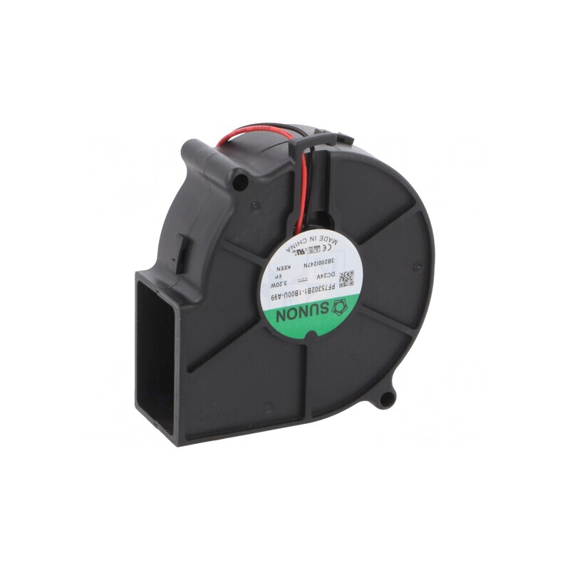 Ventilator DC 24V 75x75x30mm 26,34m3/h 42dBA | Electronic-mag.ro | Componente Electronice