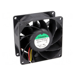 Ventilator axial DC 24V 80x80x38mm 143m3/h 55dBA | Electronic-mag.ro | Componente Electronice