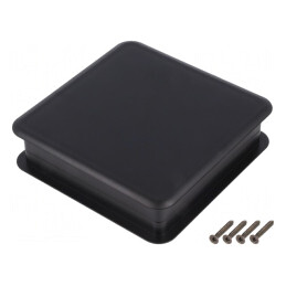 Carcasă neagră pentru calculator 103mm TEK-MBD.9 | Electronic-mag.ro | Componente Electronice