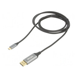 Adaptor USB 3.1 DisplayPort la USB C 1,8m Negru Aurit