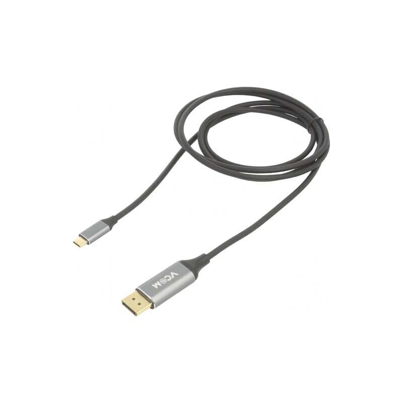 Adaptor USB 3.1 DisplayPort la USB C 1,8m Negru Aurit | Electronic-mag.ro | Componente Electronice