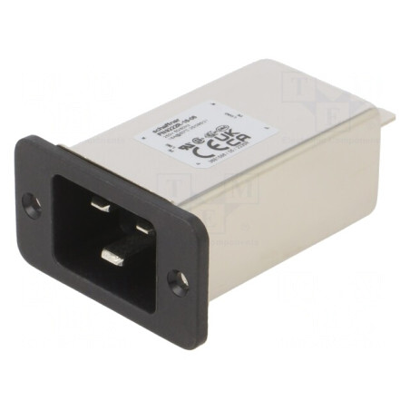 Conector de alimentare AC soclu tată 16A 250VAC C14 FN9222R-16-06 | Electronic-mag.ro | Componente Electronice