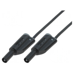 Cablu de măsurare 36A mufă banană 4 mm ambii capete | Electronic-mag.ro | Componente Electronice