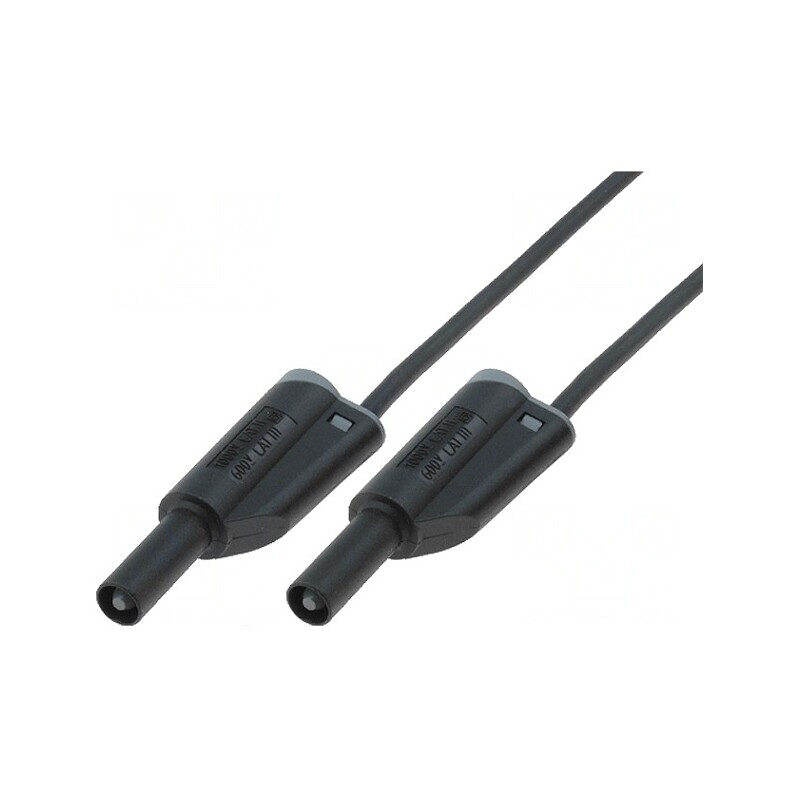 Cablu de măsurare 36A mufă banană 4 mm ambii capete | Electronic-mag.ro | Componente Electronice