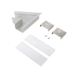 Conector 60° Aluminiu Anodizat Argintiu VARIO30-07 | Electronic-mag.ro | Componente Electronice