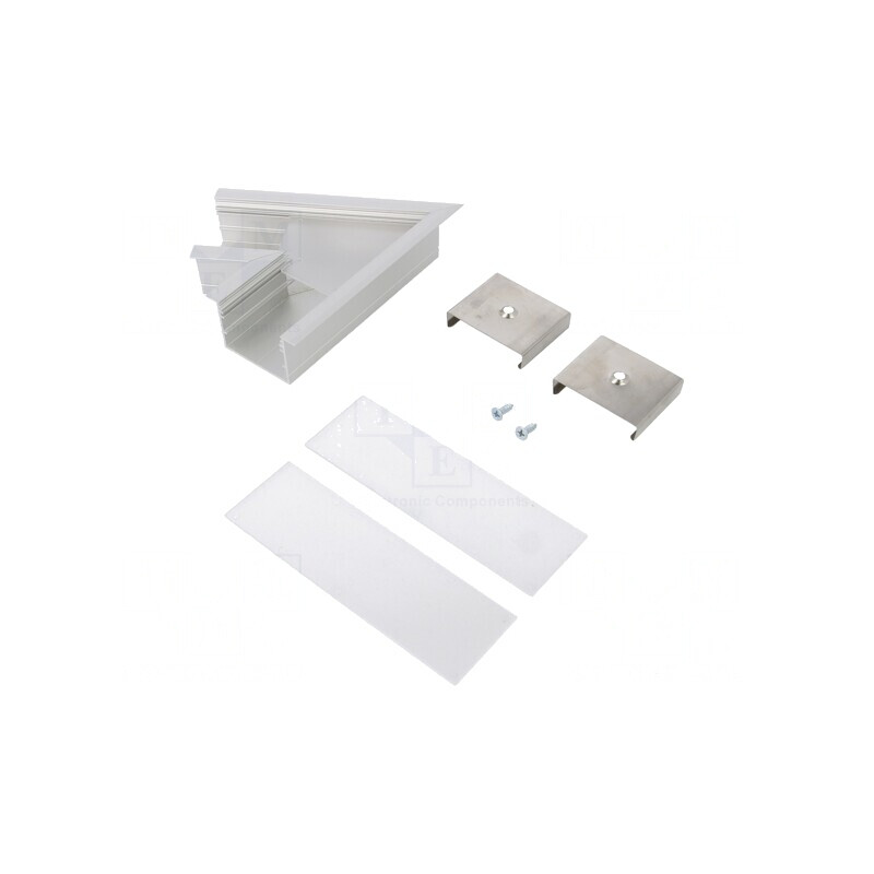 Conector 60° Aluminiu Anodizat Argintiu VARIO30-07 | Electronic-mag.ro | Componente Electronice
